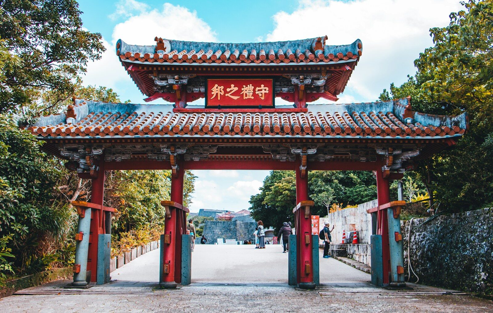red and white chinese temple